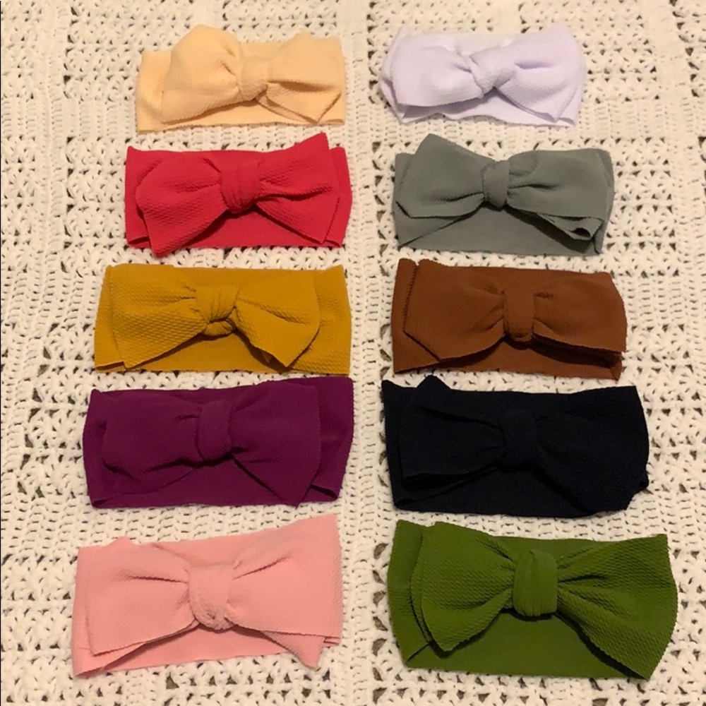 NWOT baby headband bows